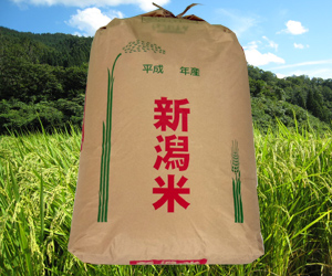 新潟コシヒカリ もんじゃ米 7分つき・約27kg