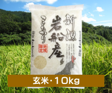 新潟コシヒカリ もんじゃ米＜玄米・10kg＞